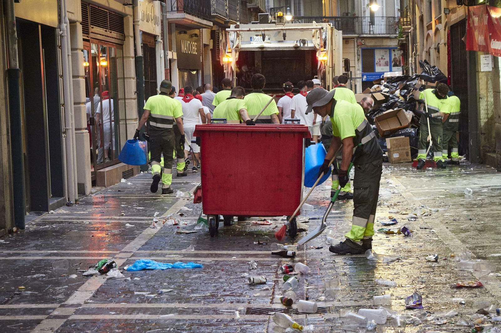 El primer encierro de San Fermín en imágenes
