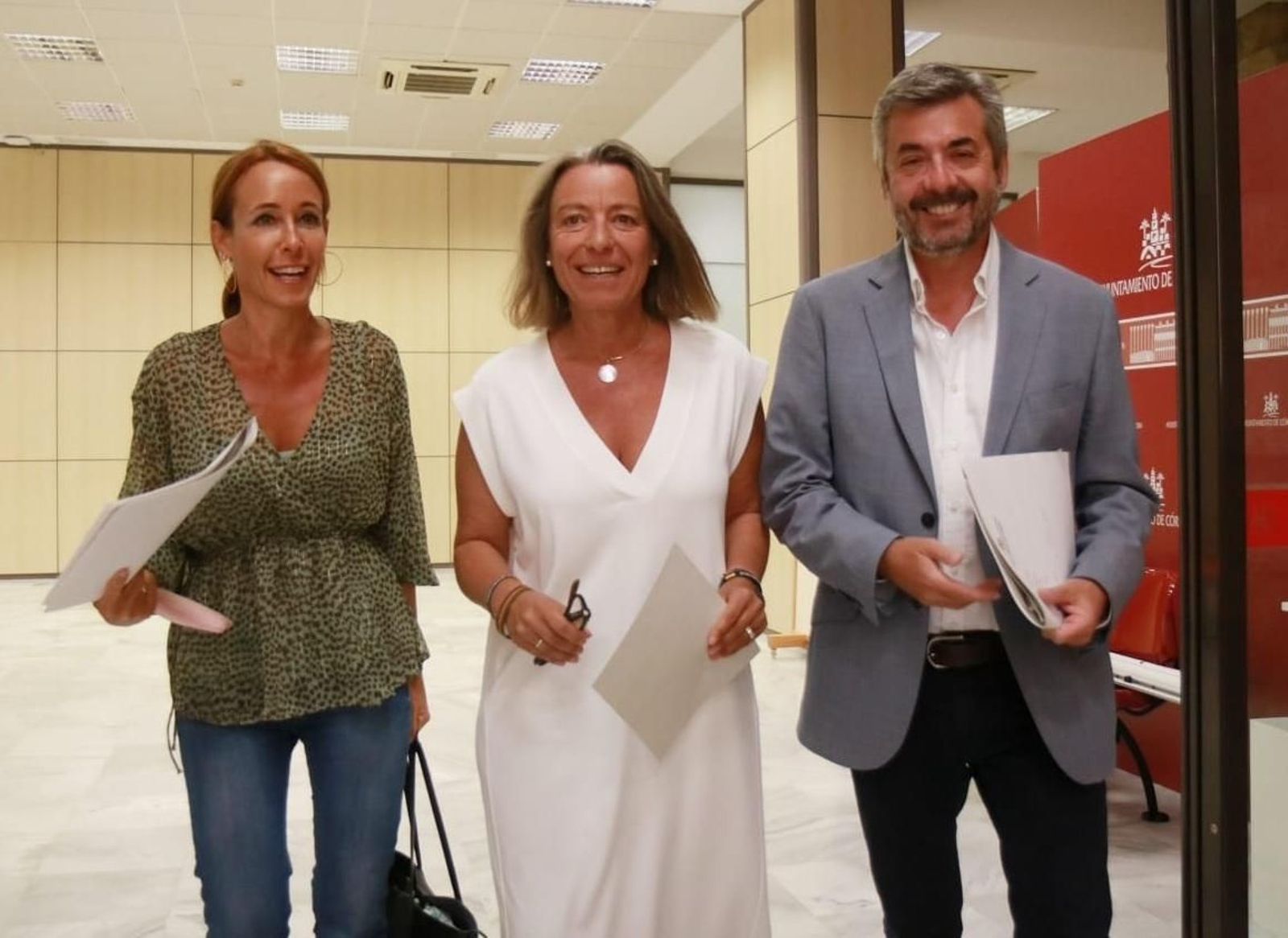 Marián Aguilar, Isabel Albás y Miguel Ángel Torrico.