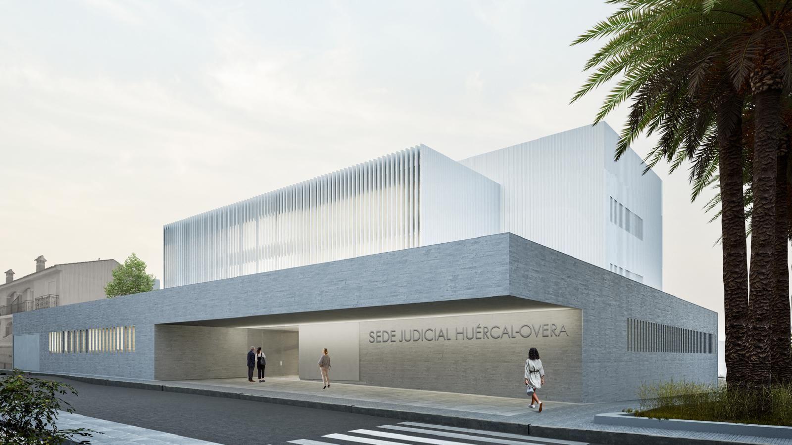 Recreación de la sede judicial de Huércal-Overa.