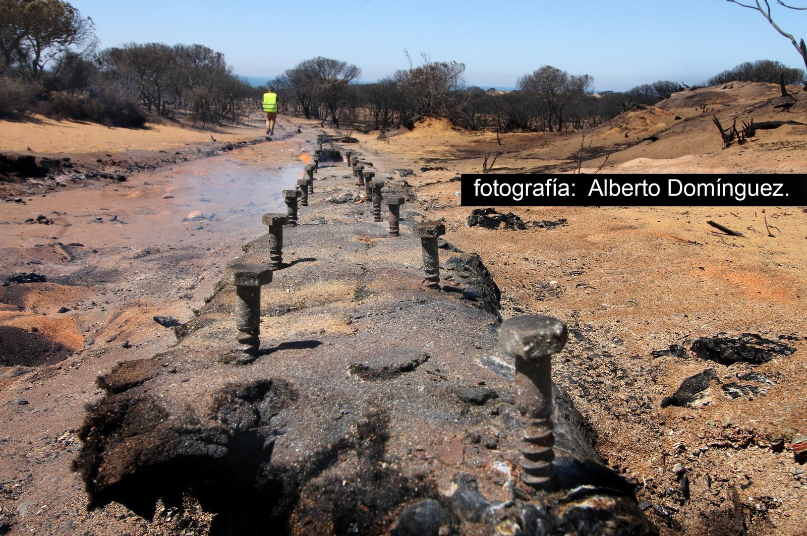 Imágenes de Cuesta Maneli tras el incendio.