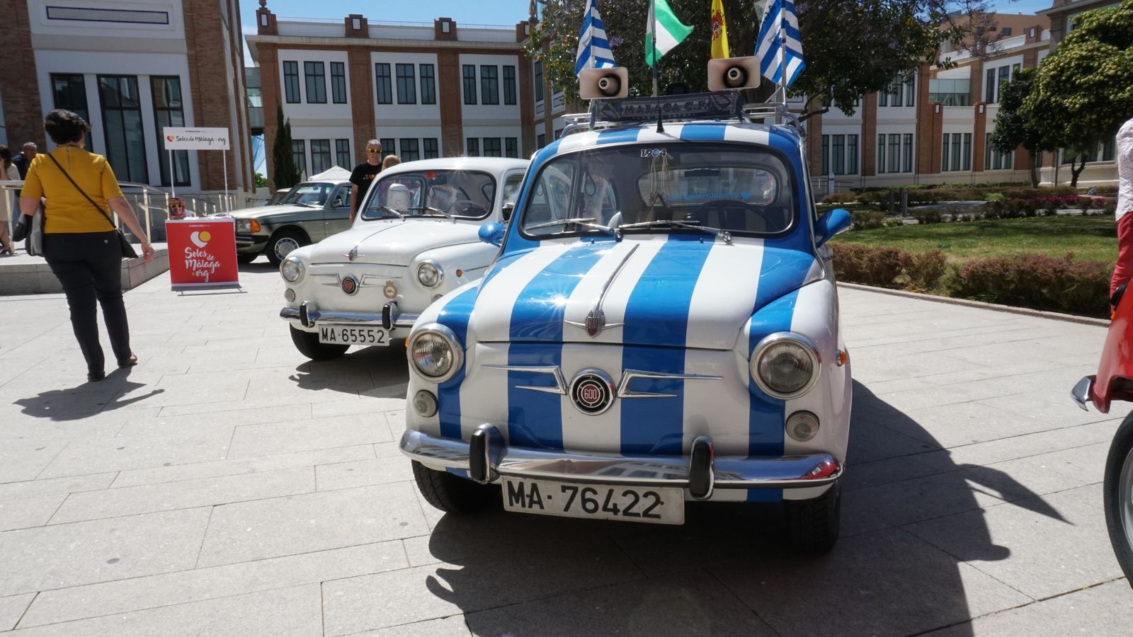 Algunos de los vehículos que se pudieron ver ayer en el Museo Automovilístico.