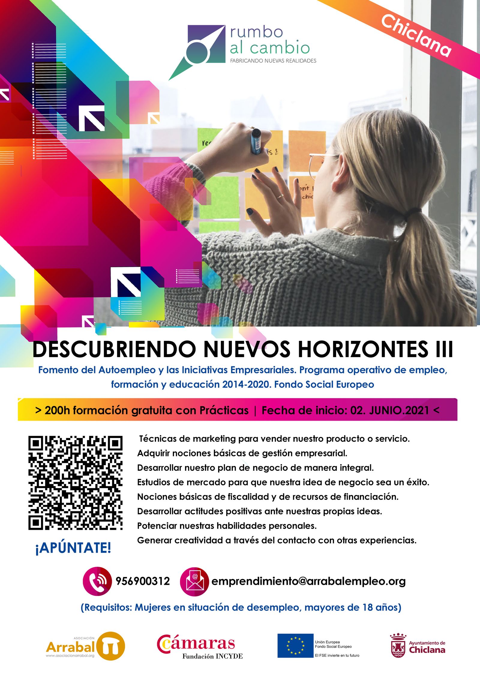 Cartel anunciador del curso.