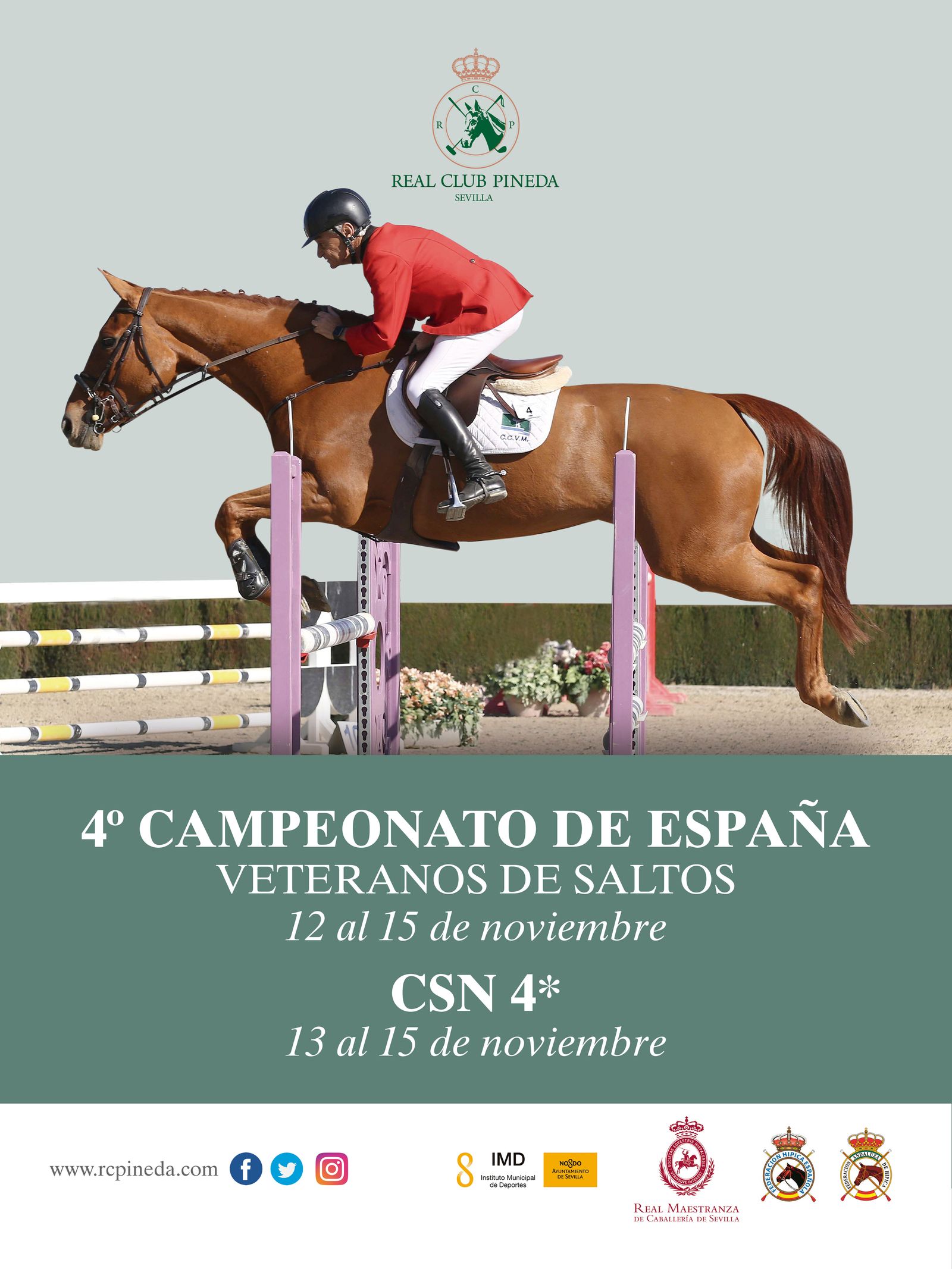 Cartel del Campeonato de España Veteranos de Saltos.