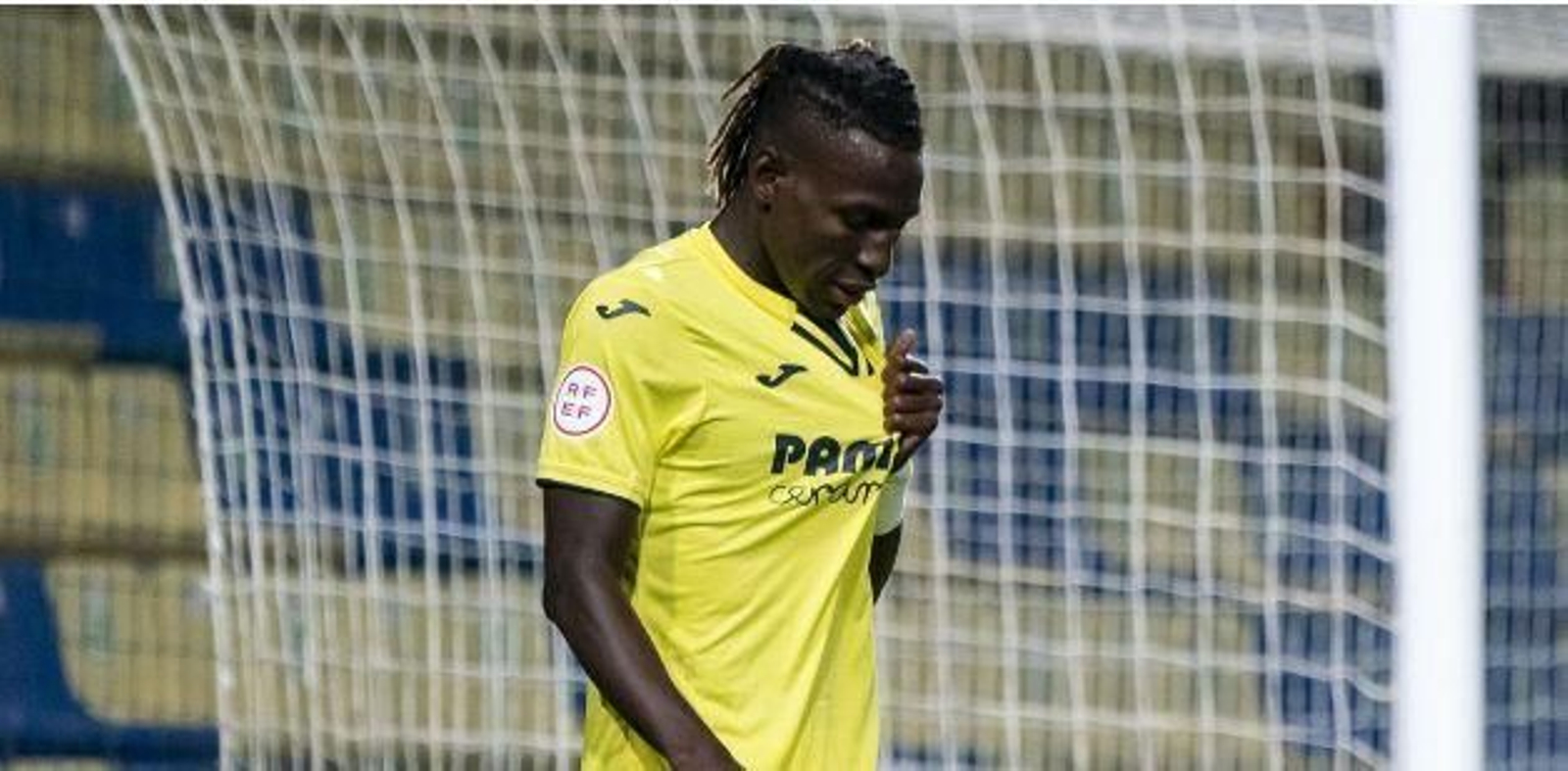 El atacante senegalés del Villarreal B Nicolas Jackson