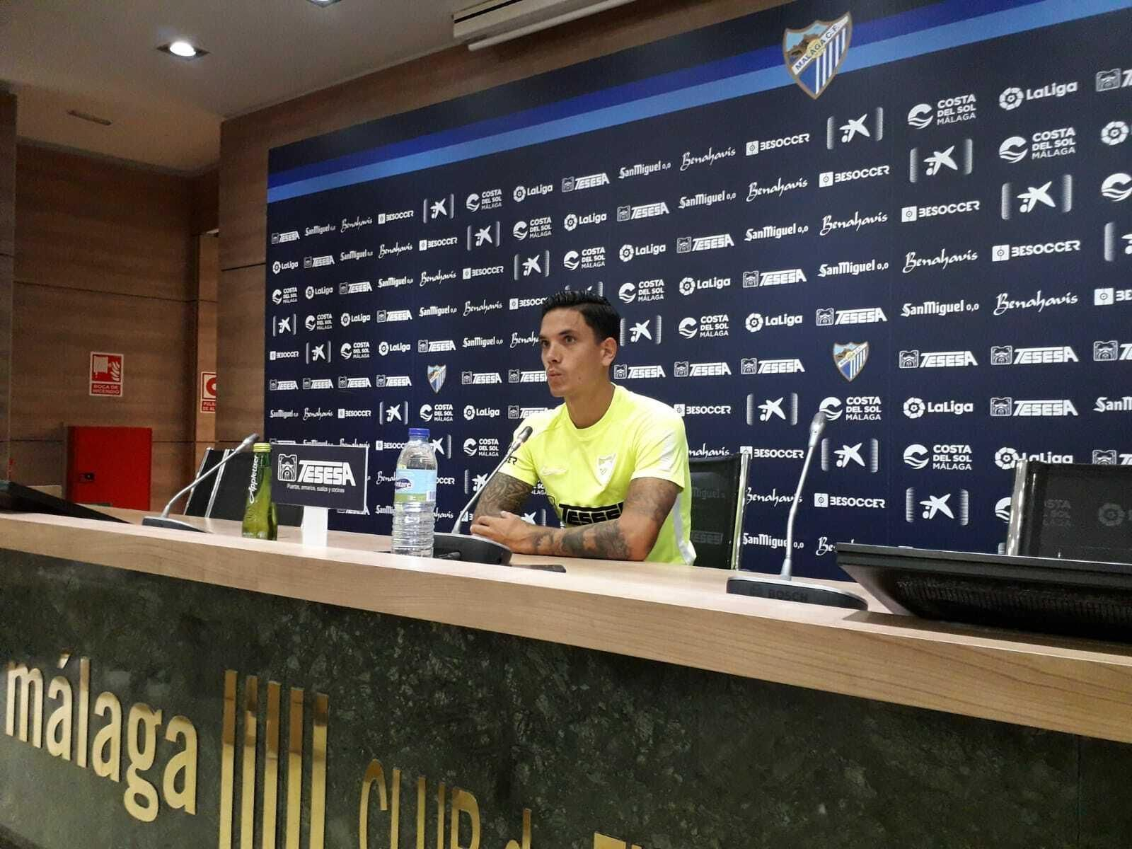 Renato Santos, en la sala de prensa