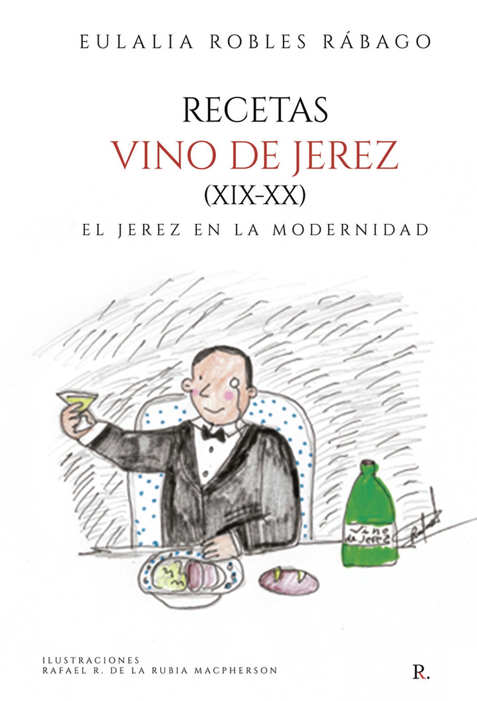 Portada del libro 'Recetas Vino de Jerez', de Eulalia Robles.