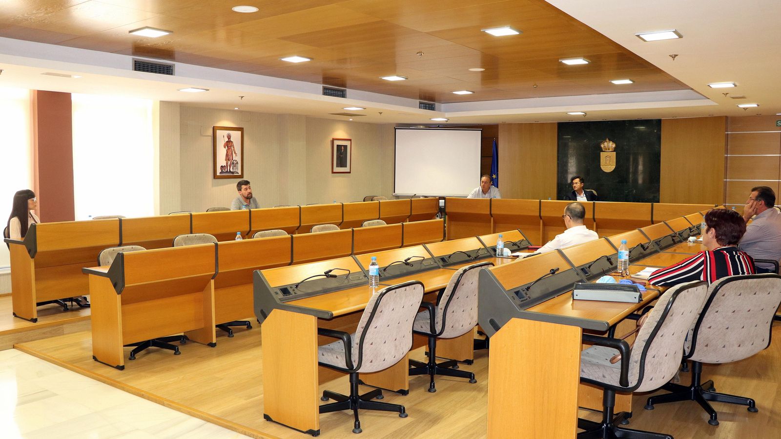 Imagen de la reunión de la Junta de Portavoces de El Ejido.