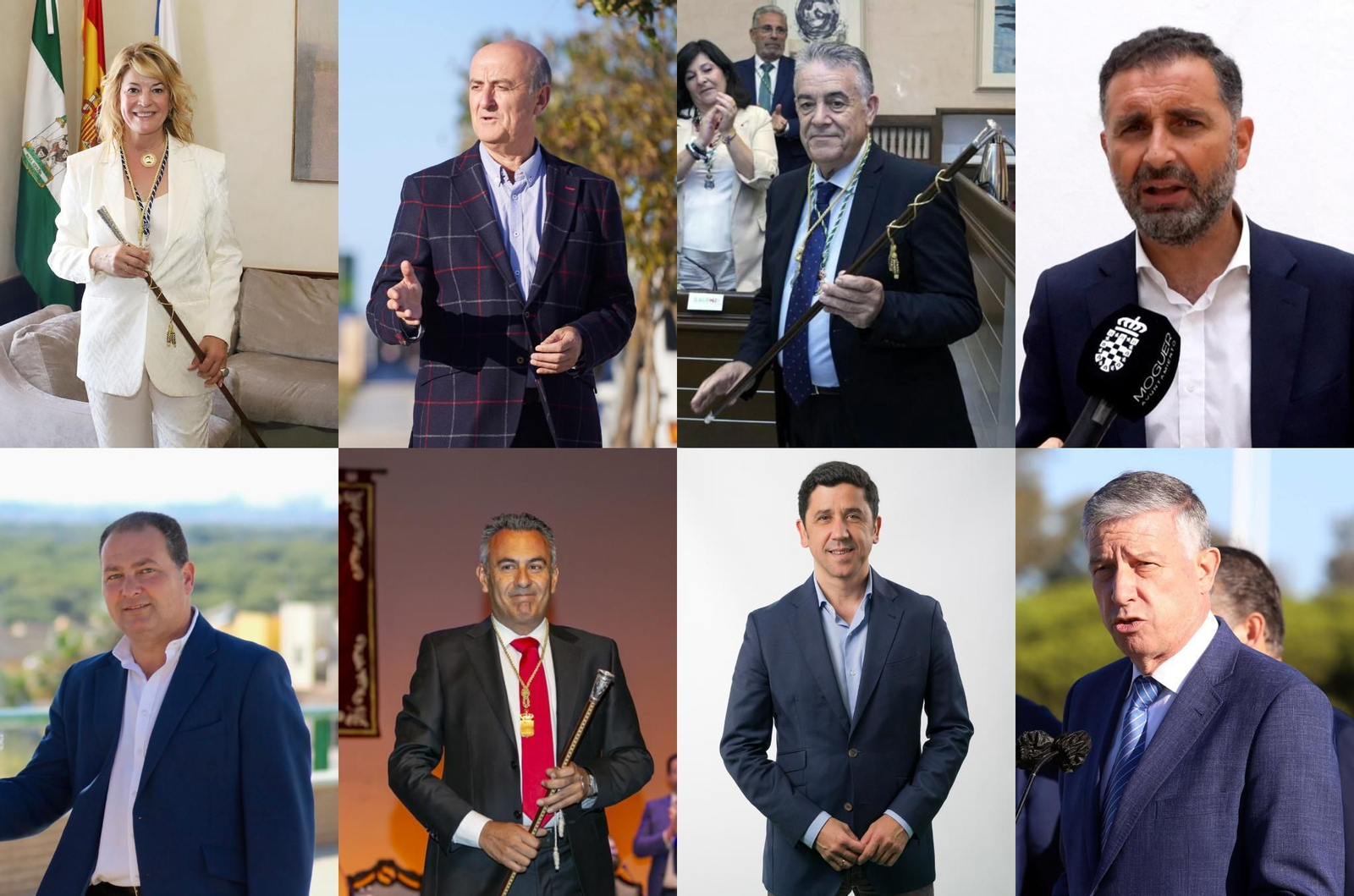 Algunos de los alcaldes de la provincia onubense.