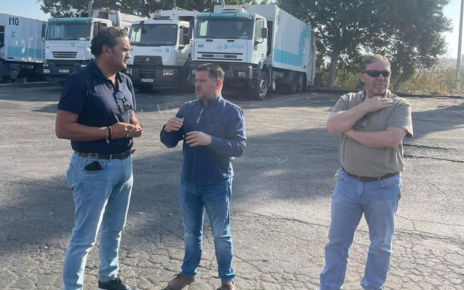 La visita a una de las plantas de transferencia.