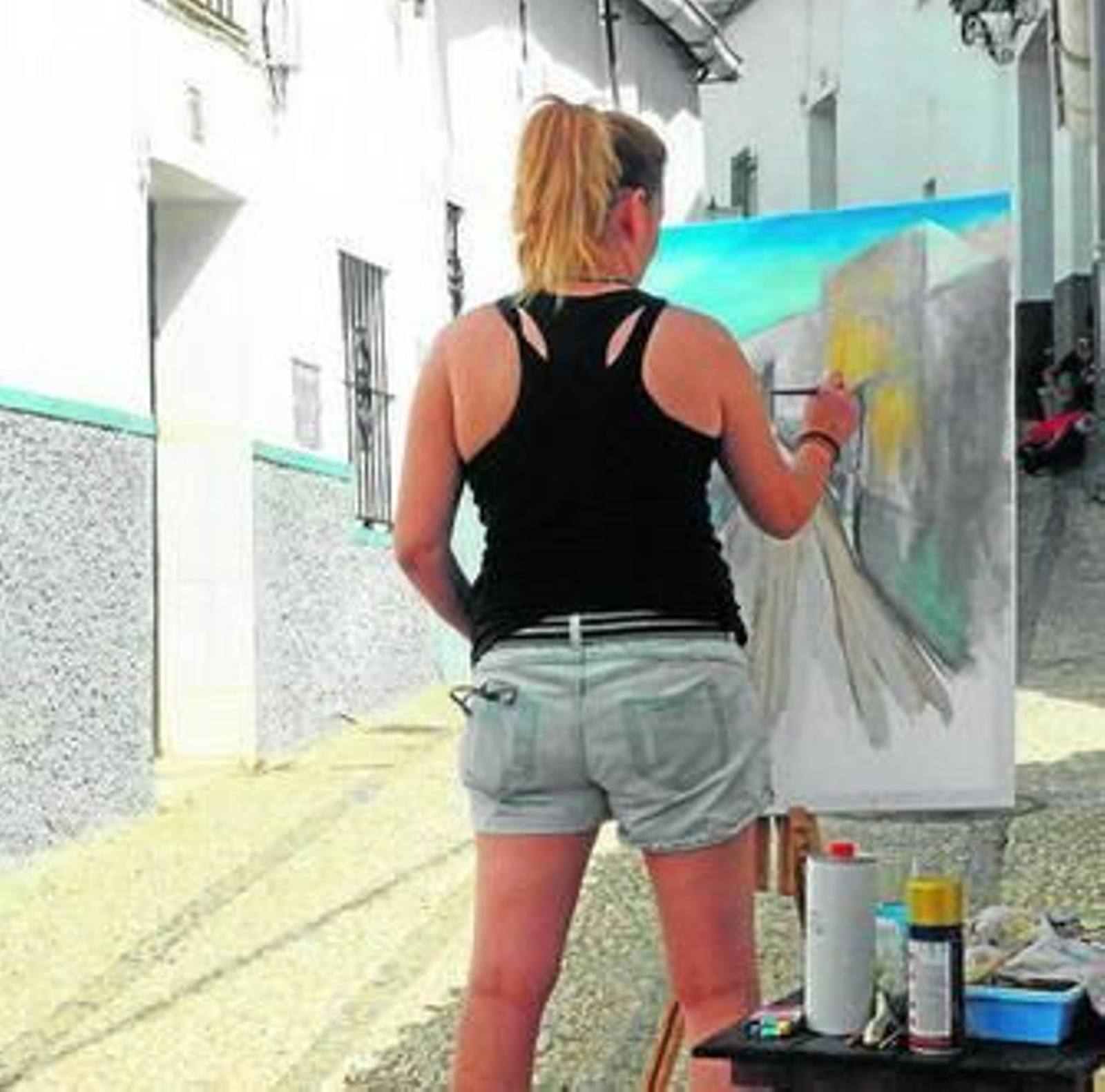 Una artista, en el certamen del pasado año.