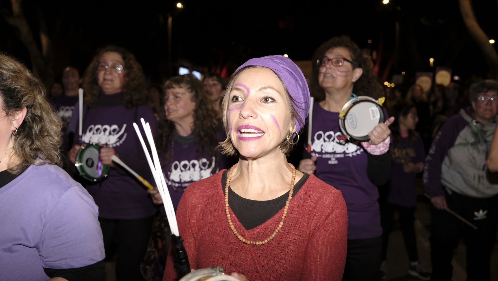 Imágenes de las manifestaciones por el Día de la Mujer en Almería