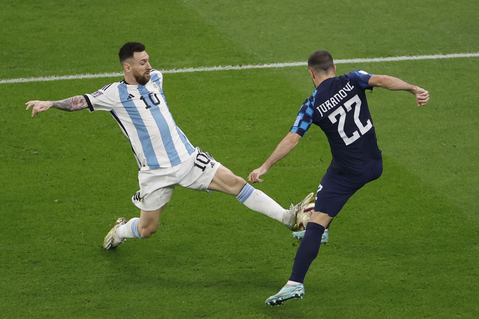 Las fotos de Messi contra Croacia