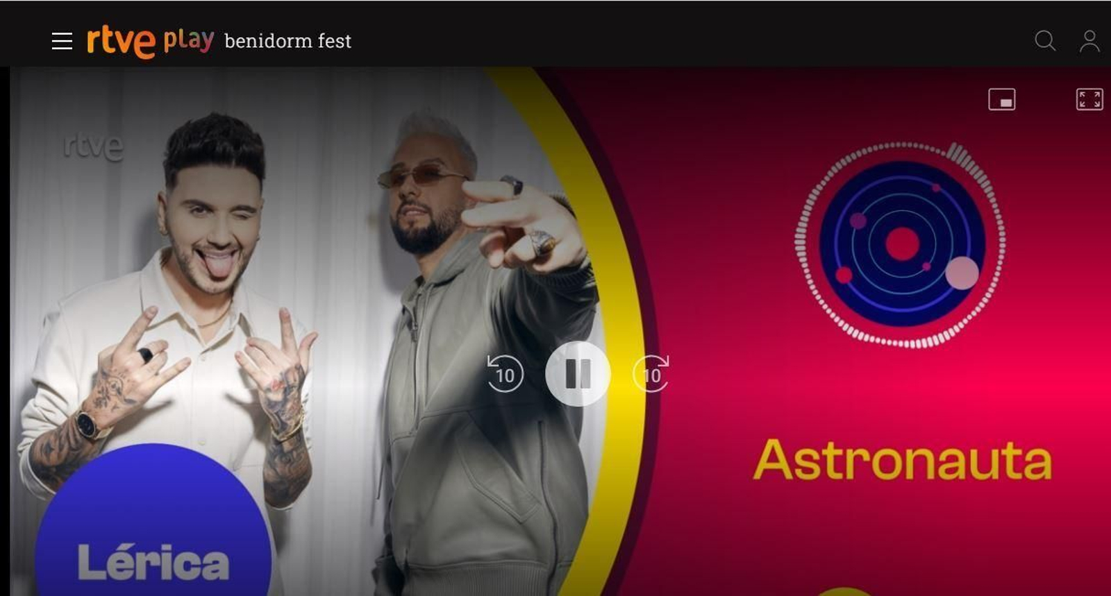 El acceso a Astronauta en RTVE Play