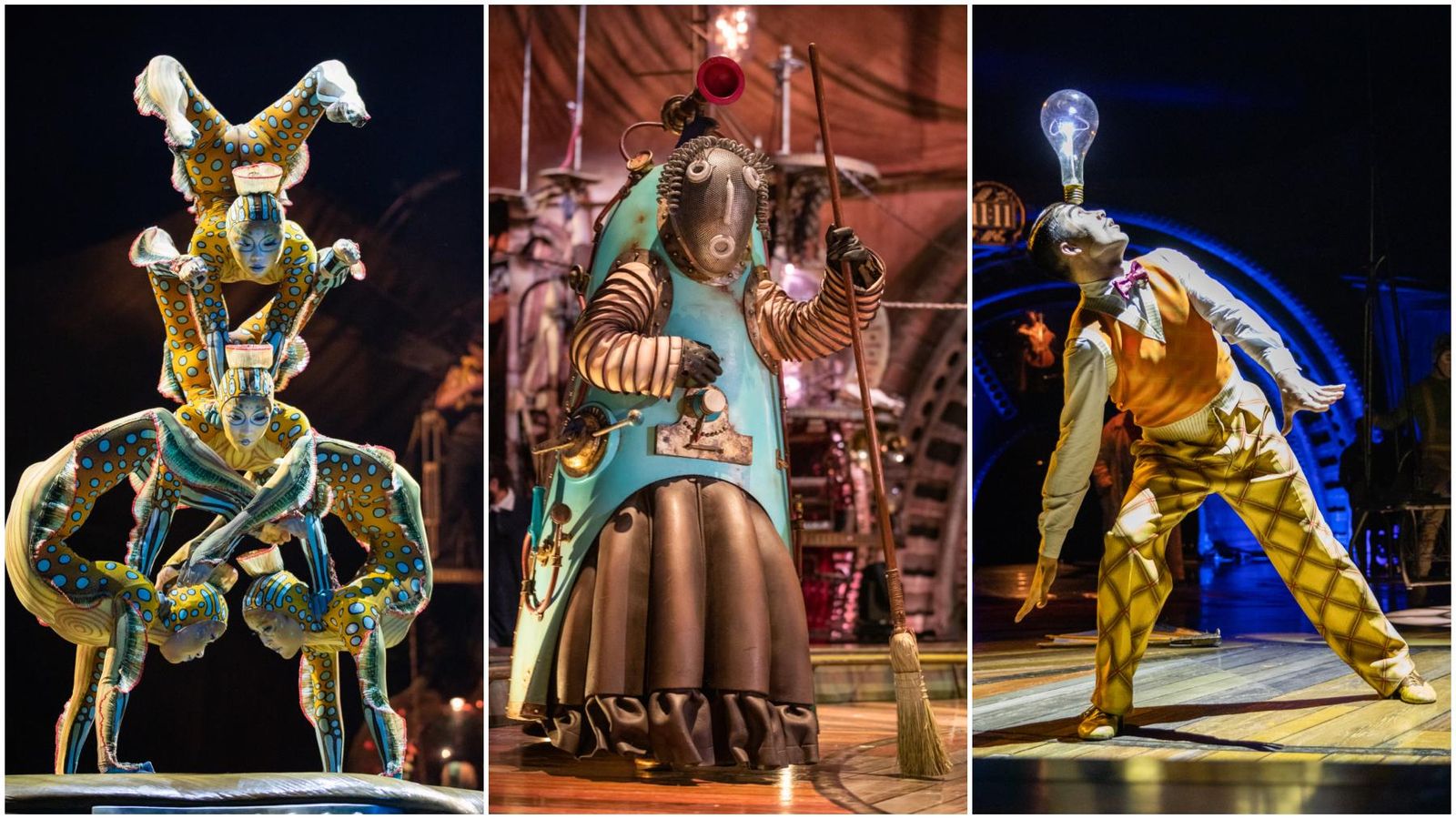 El vestuario de este nuevo espectáculo es brillante.