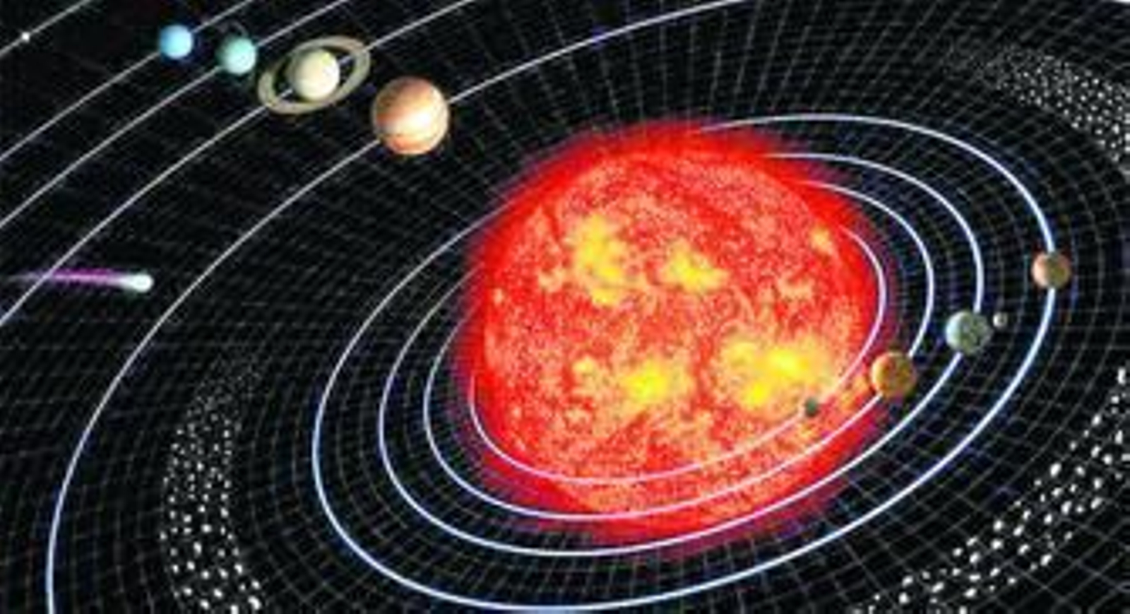 1 y 2. Concepción artística del Sistema Solar. Fuente: NASA. 3. Imagen de una pareja de manchas solares tomada en 2003 por la Torre Solar Sueca situada en la isla de la Palma. 4. El sistema copernicano publicado por Thomas Digges en 1576. Según Digges, la esfera de las estrellas fijas "se extiende infinitamente en altitud". 5. El cartógrafo Andreas Cellarius publicó en 1660 'El Atlas celestial, o la Armonía del Universo'. 6. Fragmento del campo ultra profundo del Hubble, la imagen más profunda del Universo obtenida hasta la fecha.