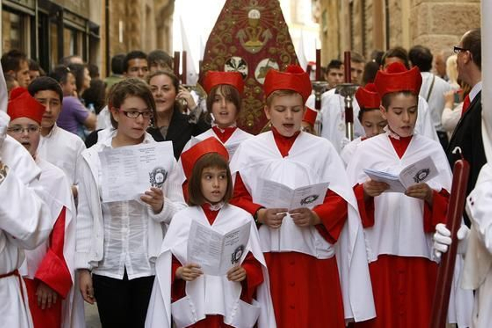 Salida de la Sagrada Cena del Convento de Santo Domingo. 

Foto: Jose Braza