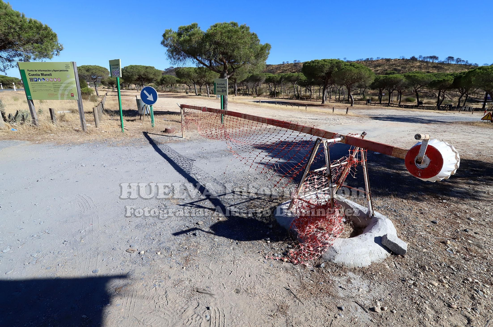 Imágenes de la nueva pasarela de Cuesta Maneli que está en construcción