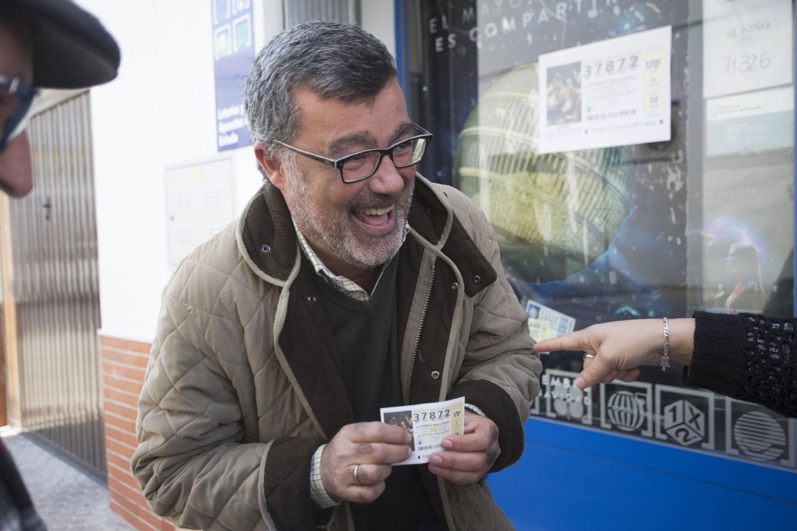 Lebrija celebra su suerte en  la Lotería de Navidad