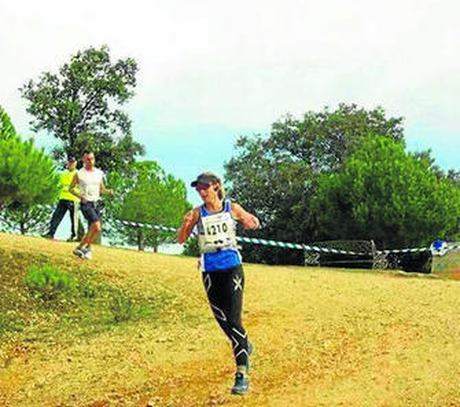 Susana Cordero Rey, durante una prueba en el Parque Moret.