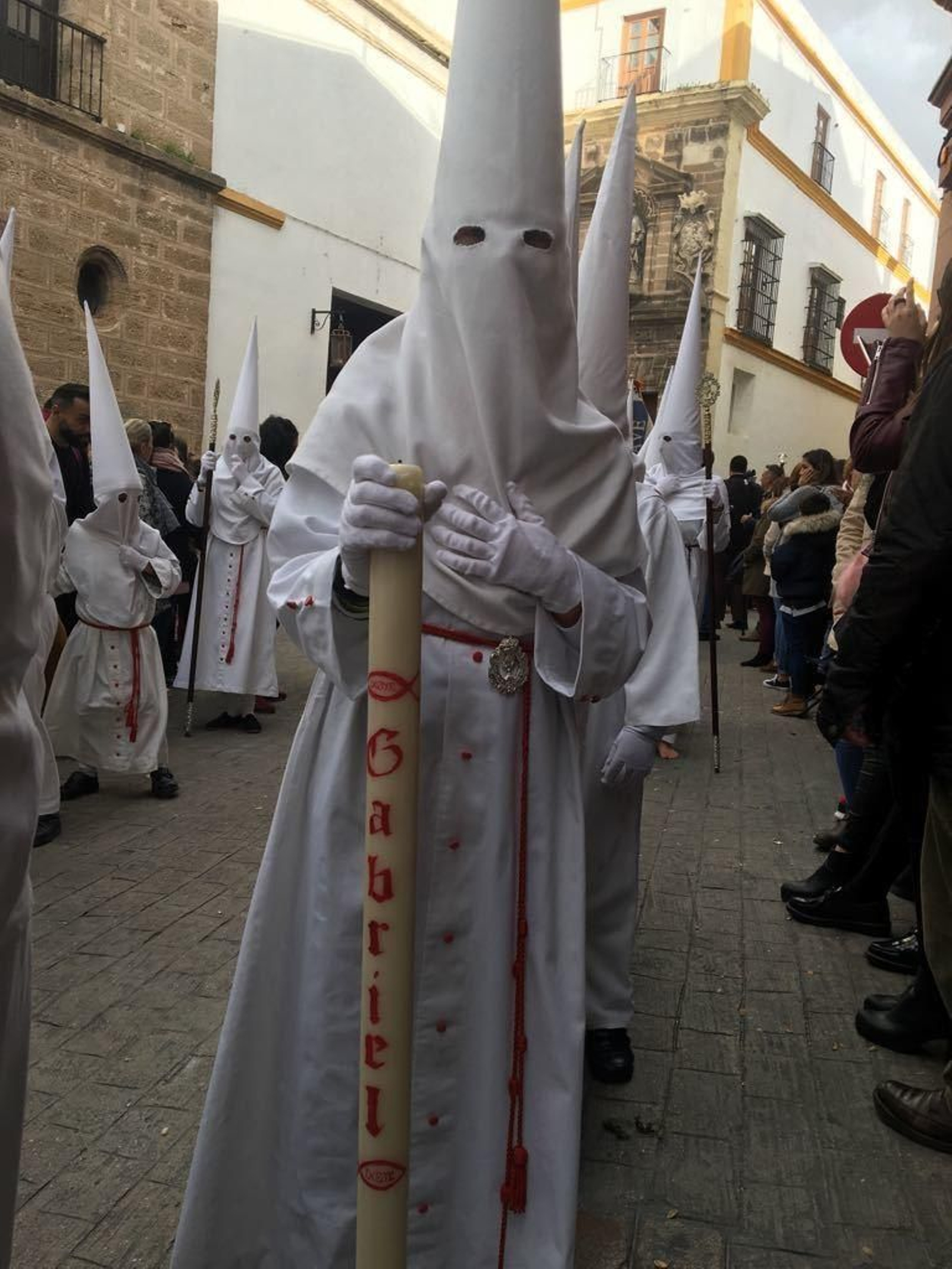 El cirio en recuerdo del pequeño Gabriel.