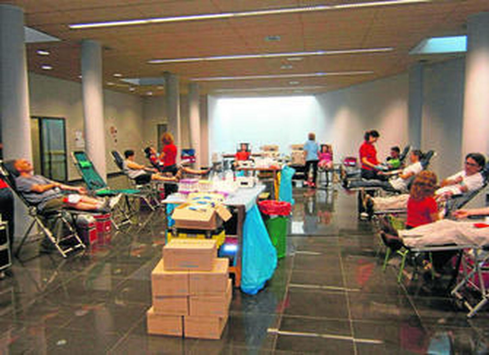 La solidaridad de los ejidenses era palpable desde el inicio y hasta el final del IV Maratón de donación de sangre.