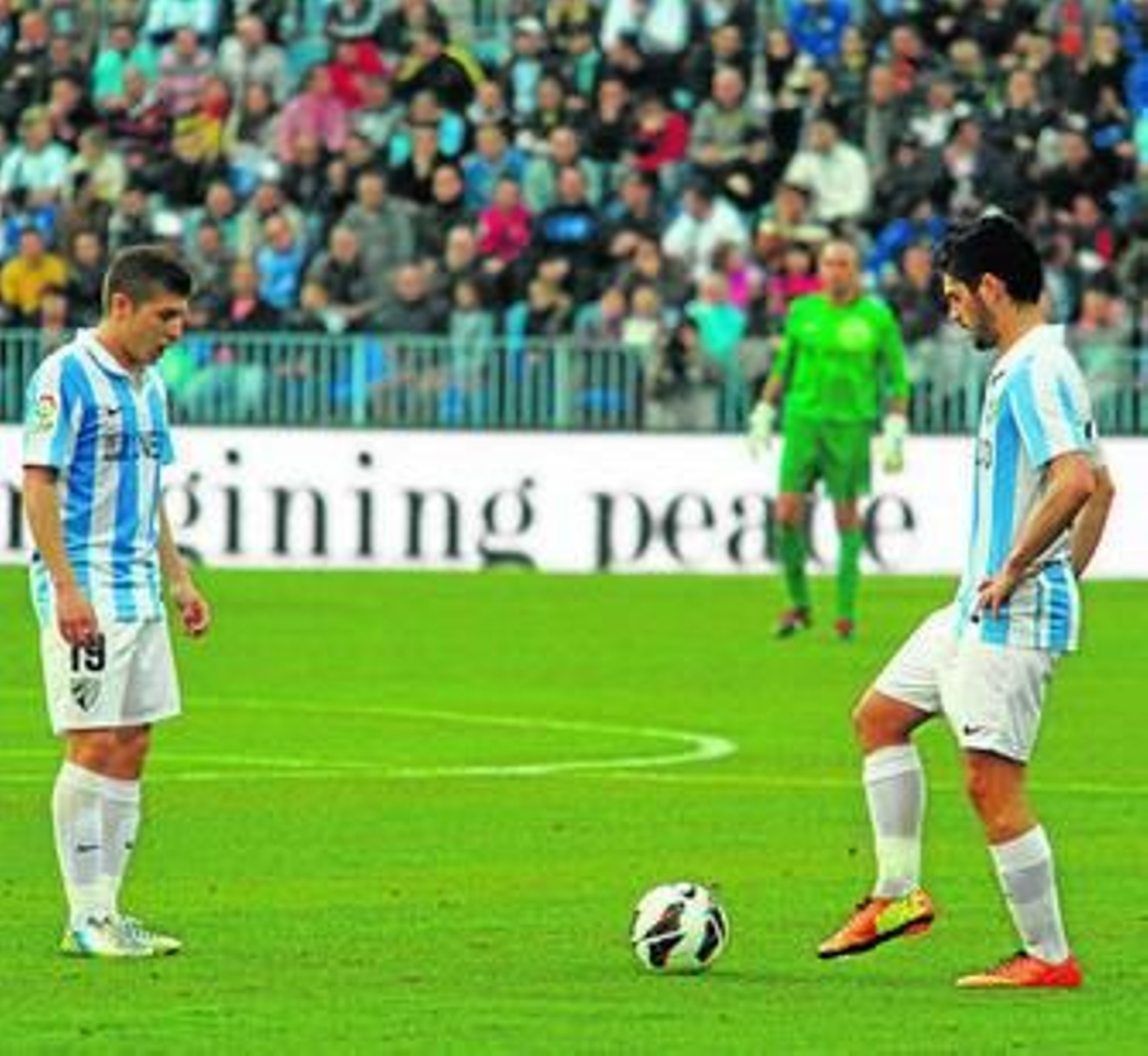 Portillo e Isco, en un partido de la temporada pasada.