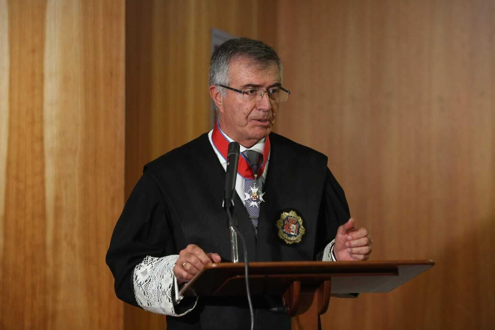 El nuevo fiscal jefe de Málaga en la toma de posesión.