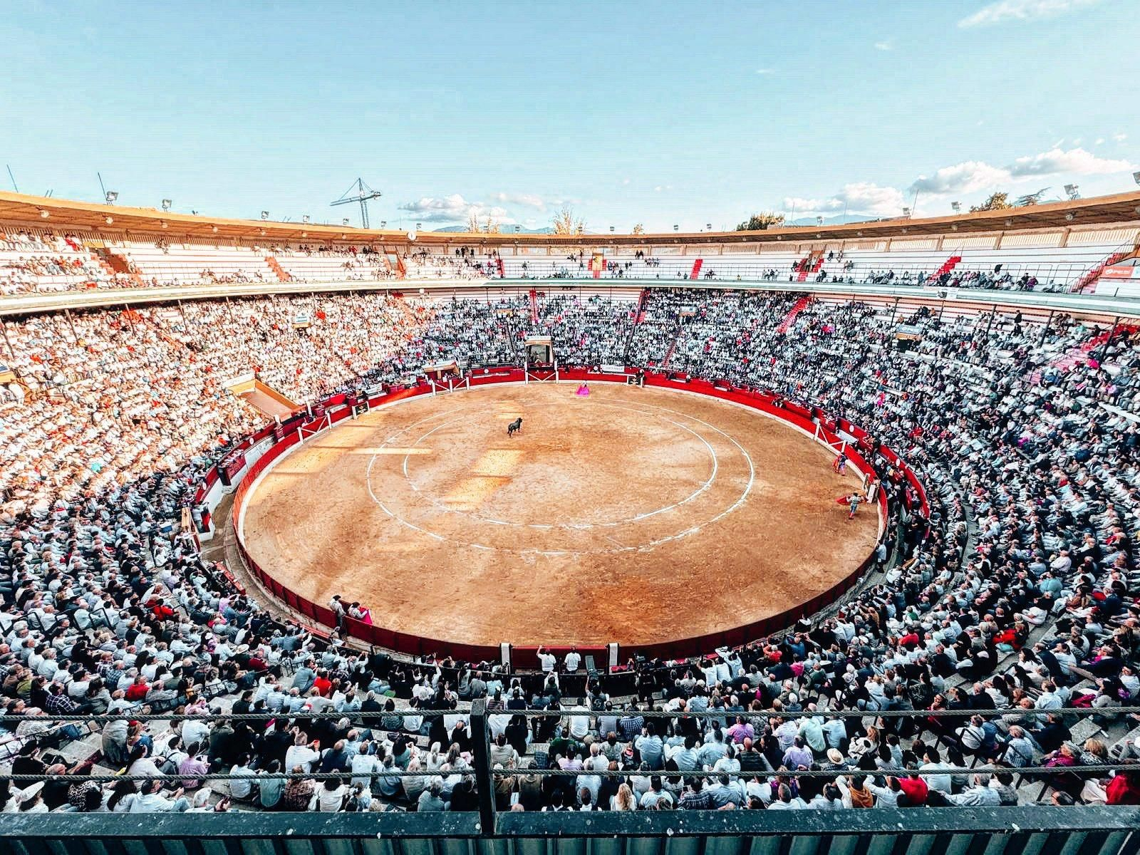 La plaza de toros de Jaén durante la feria de San Lucas 2024.