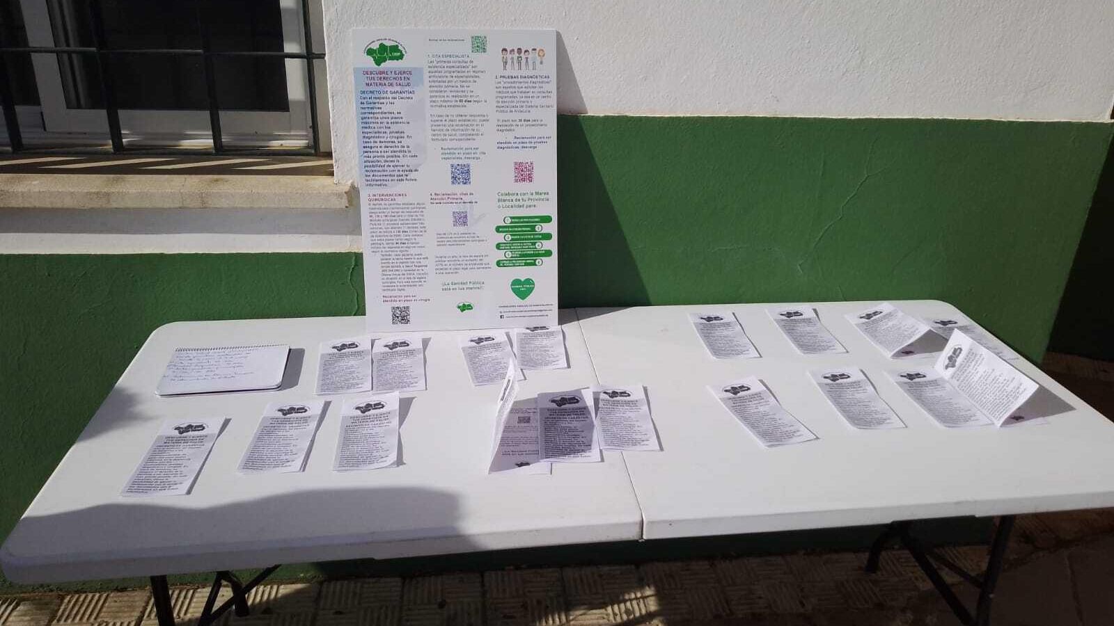 Marea Blanca instalará mesas para informar a la población sobre sus derechos en materia de salud.