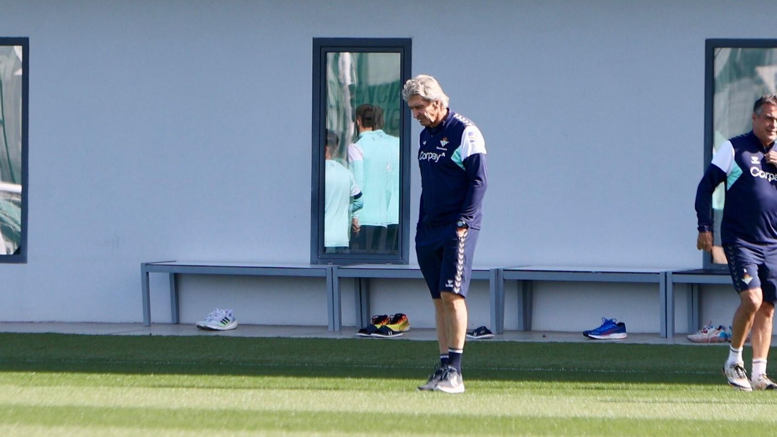 Manuel Pellegrini, en la ciudad deportiva.