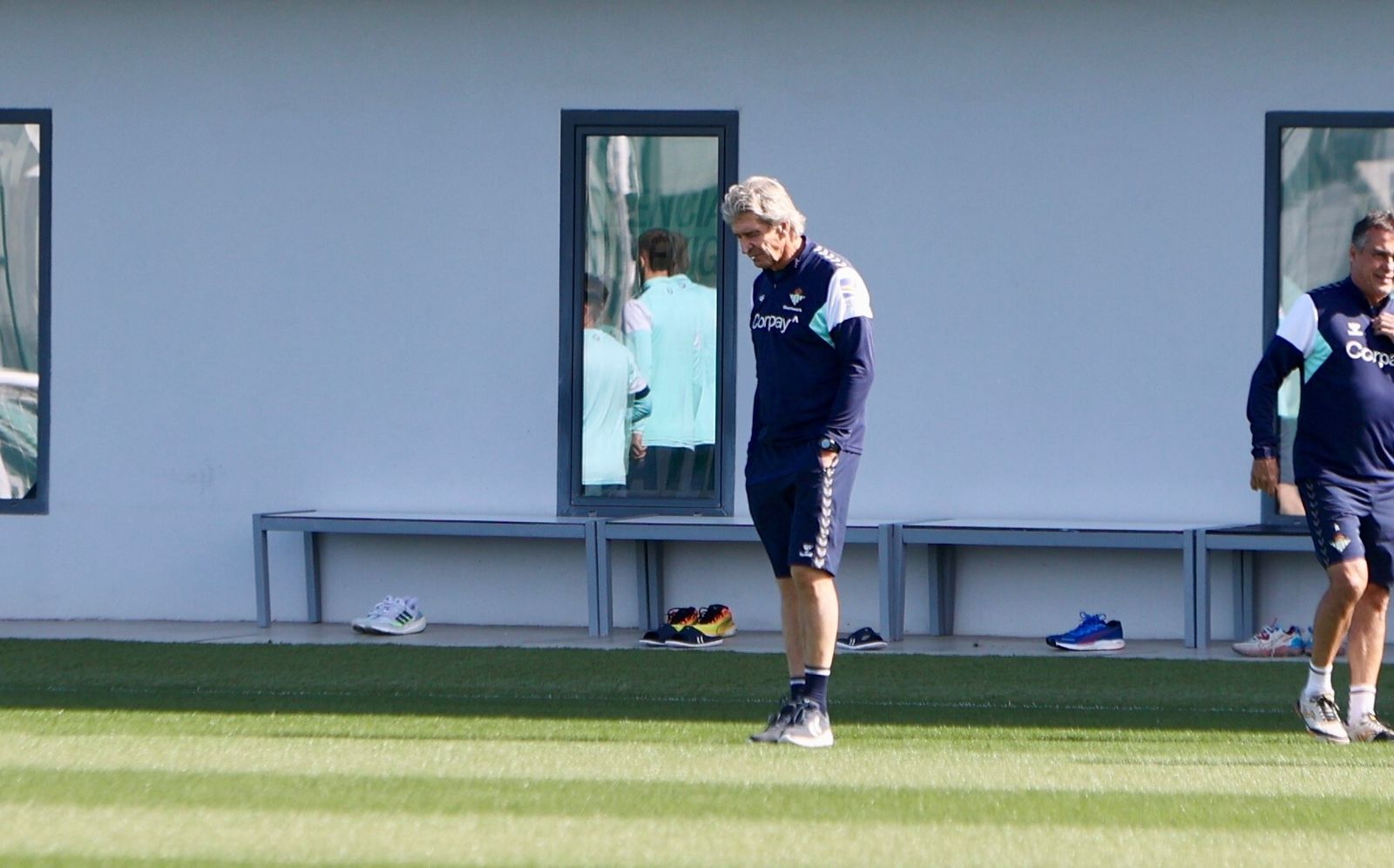 Manuel Pellegrini, en la ciudad deportiva.