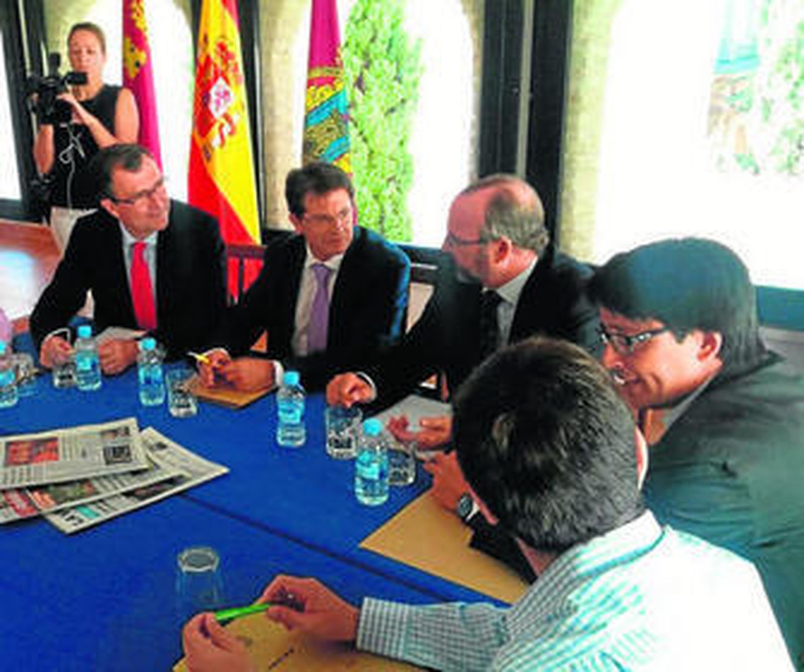 Imagen de la reunión celebrada ayer en Lorca.