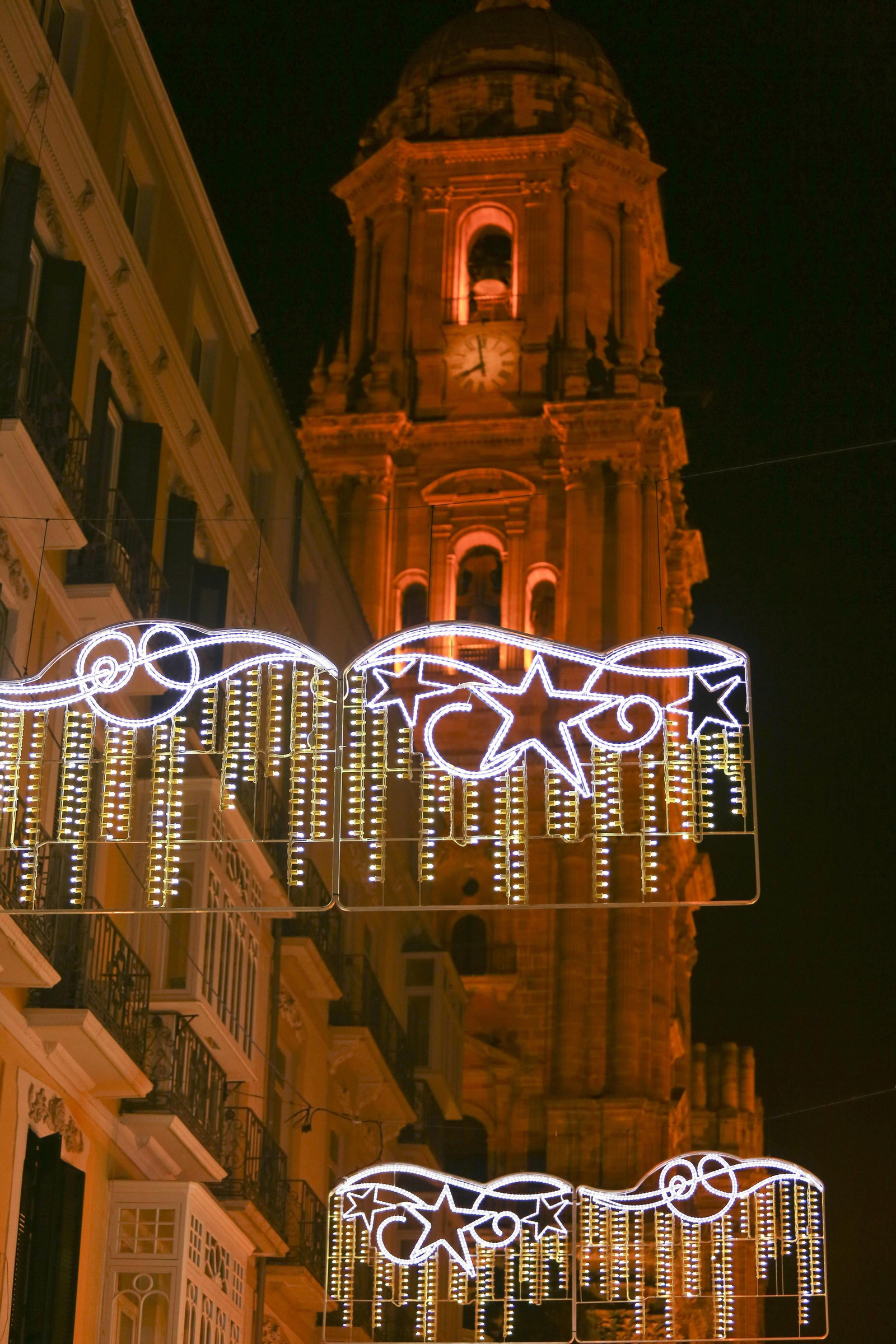 El alumbrado de Navidad de las calles de Málaga capital