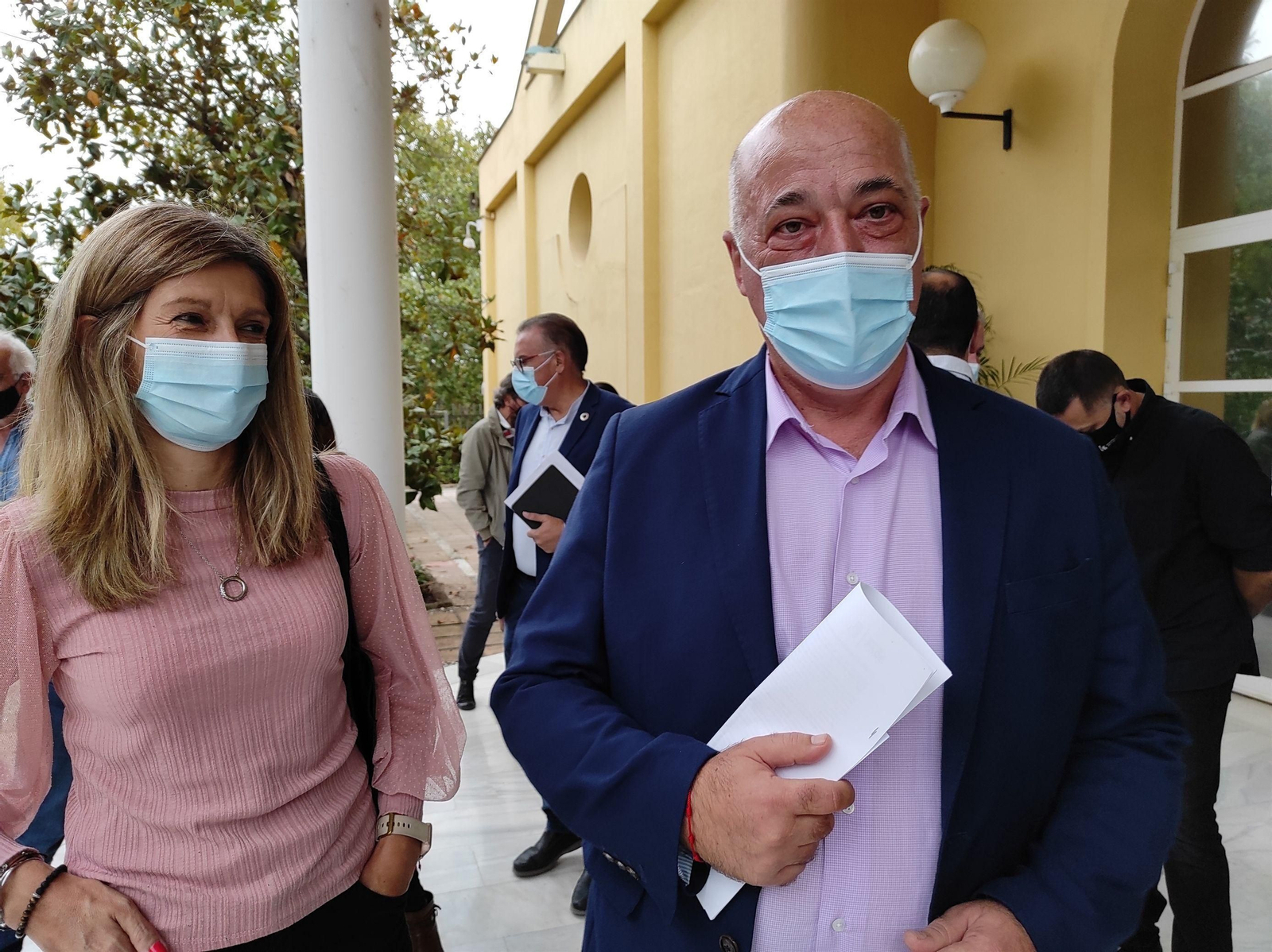 Antonio Ruiz, poco antes de asistir al Comité Provincial del PSOE de Córdoba.