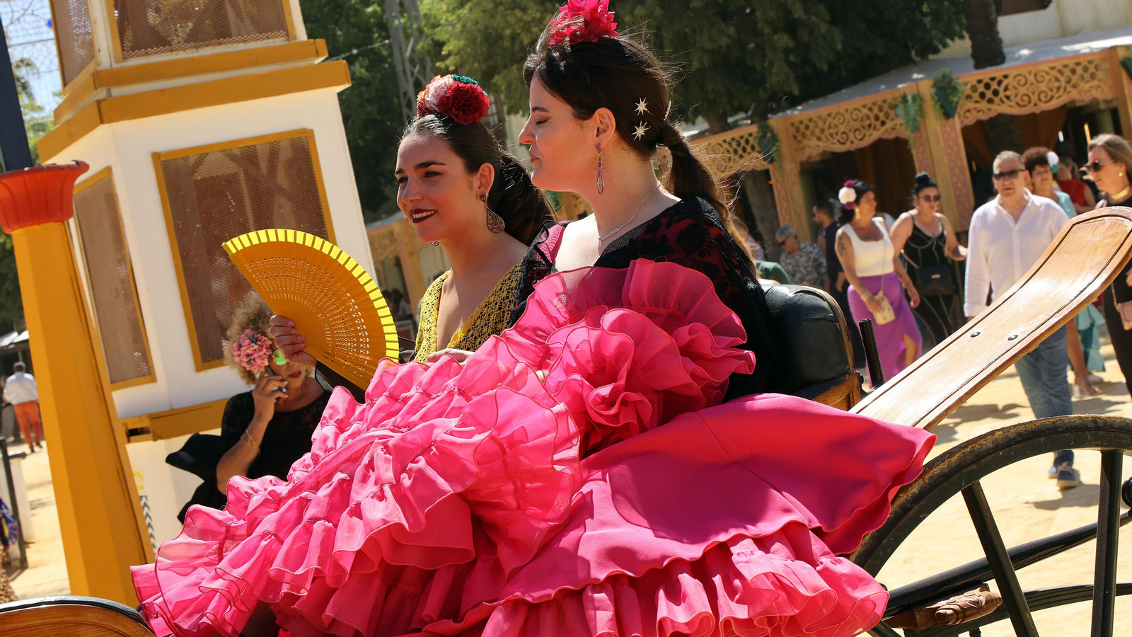 Imágenes del ambiente el miércoles en la Feria de Jerez 2024