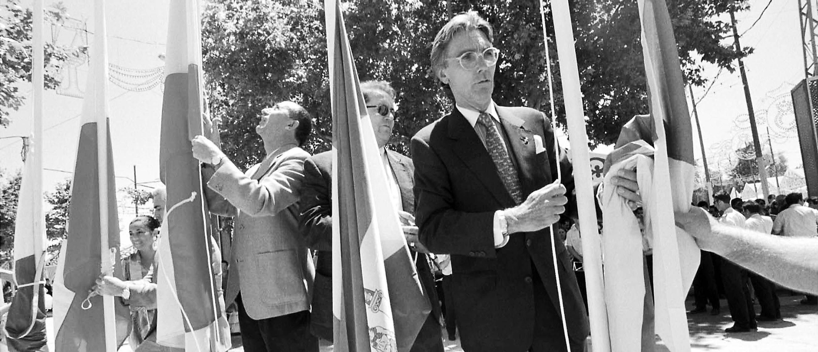 Uno de los concejales de Fiestas más queridos, Fernando Gago, en el año 2000.