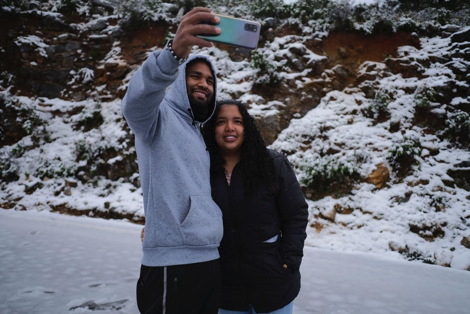 La nieve cubre la Sierra de las Nieves