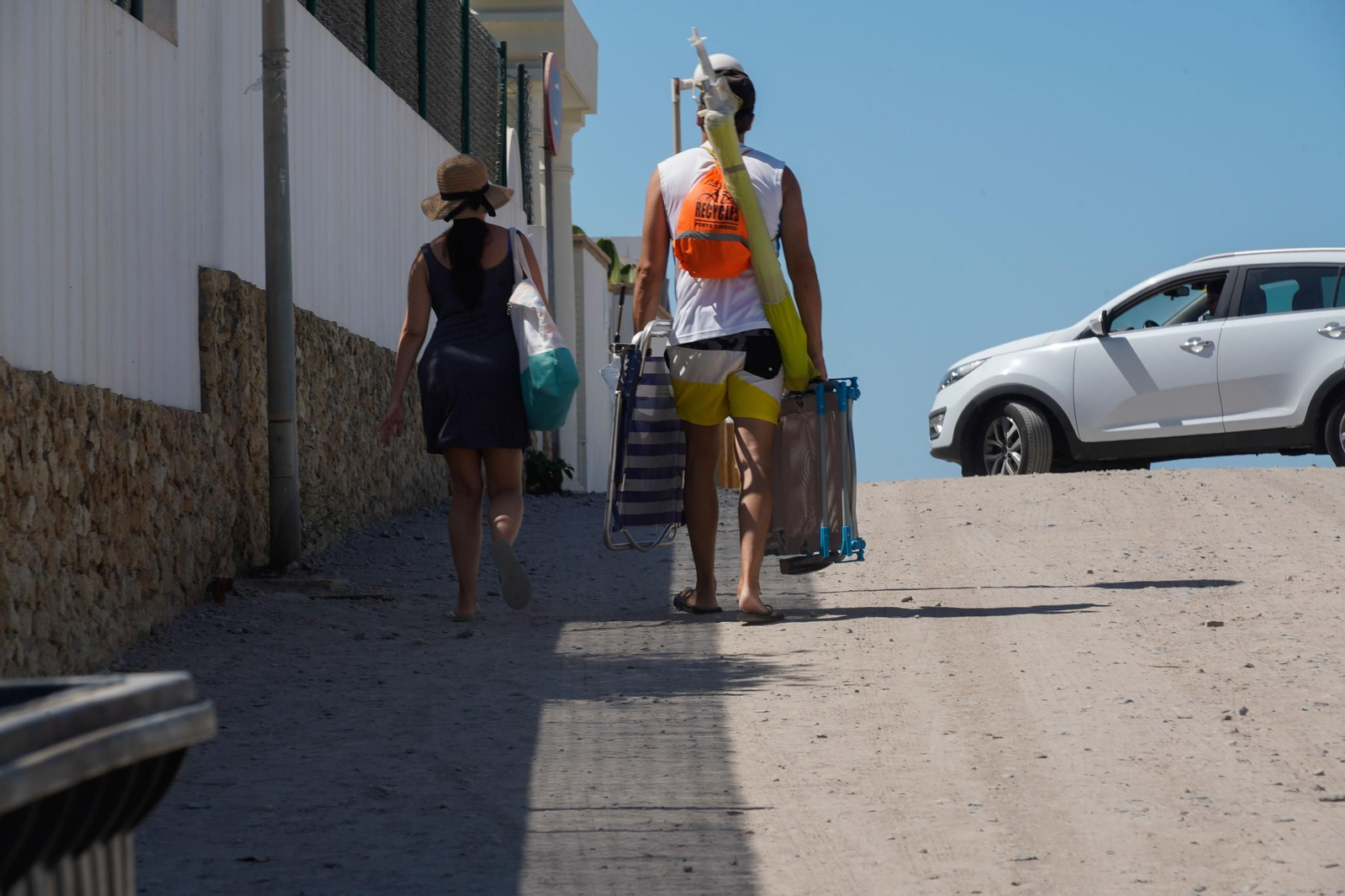 Imágenes de las playas de Huelva el sábado 17 de agosto