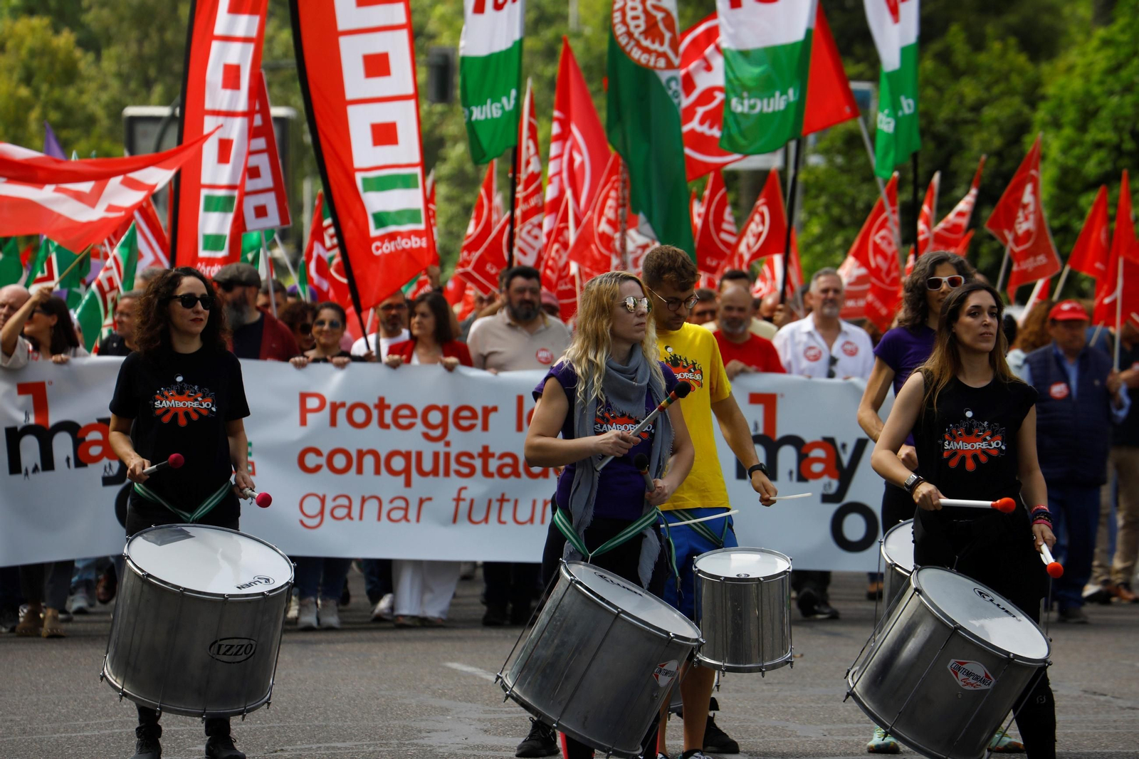 Todas las imágenes de la manifestación del 1 de mayo en Córdoba Todas las imágenes de la manifestación del 1 de mayo en Córdoba