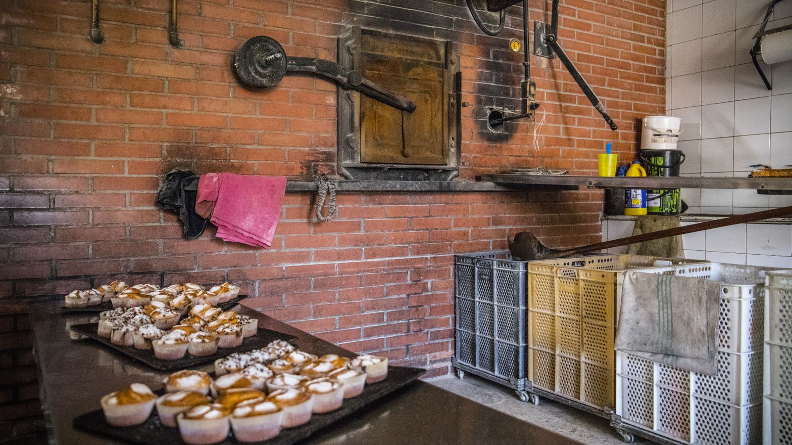 El horno de la panadería de Jacinto, cuya propietaria es María Dolores Ontiveros.