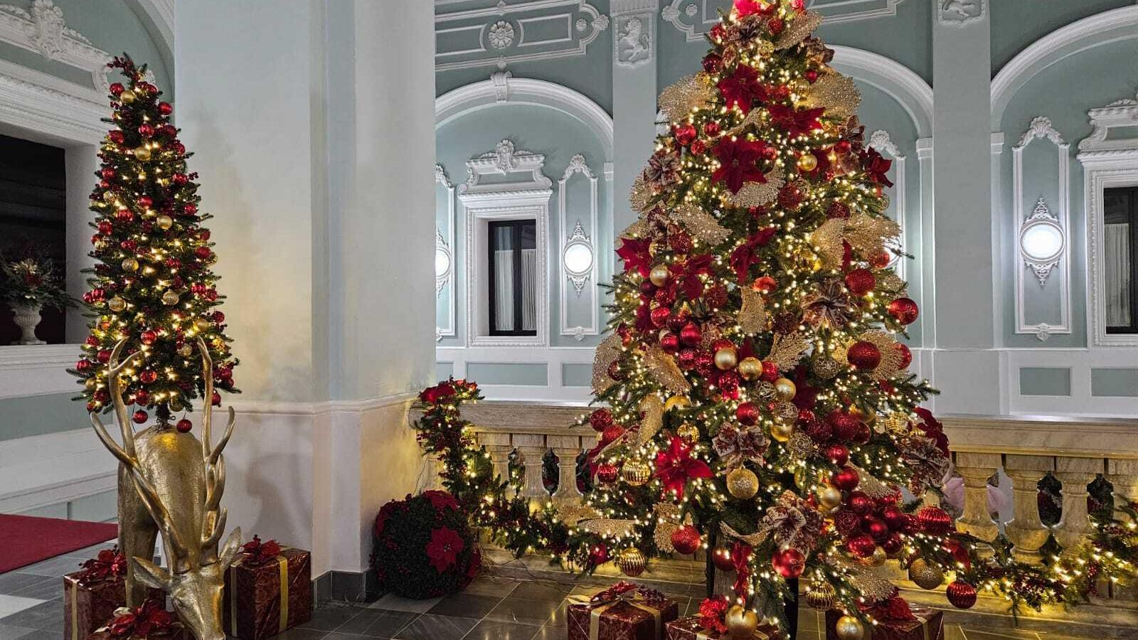 Una de las zonas decoradas del interior del Ayuntamiento