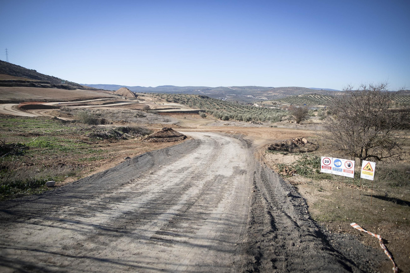 Así están las obras del tramo de Riofrío de la Variante de Loja después de nueve meses en obras