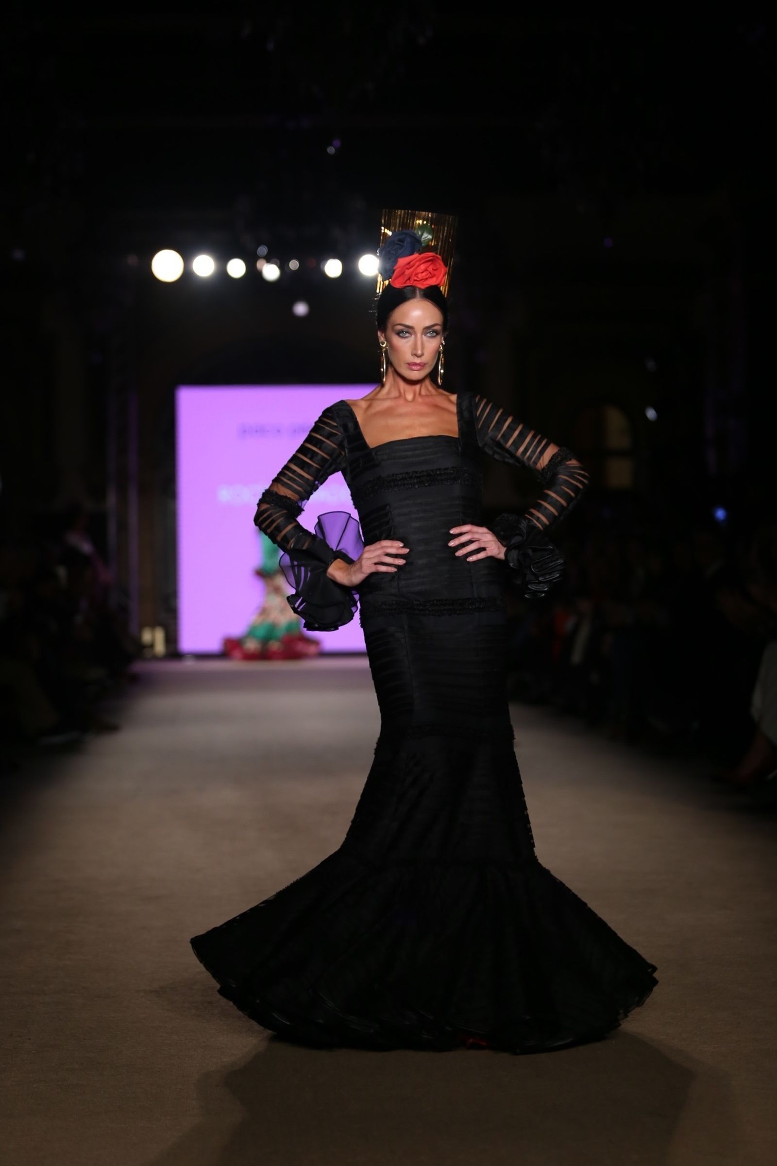 El traje de flamenca negro de 2019, sinónimo de elegancia