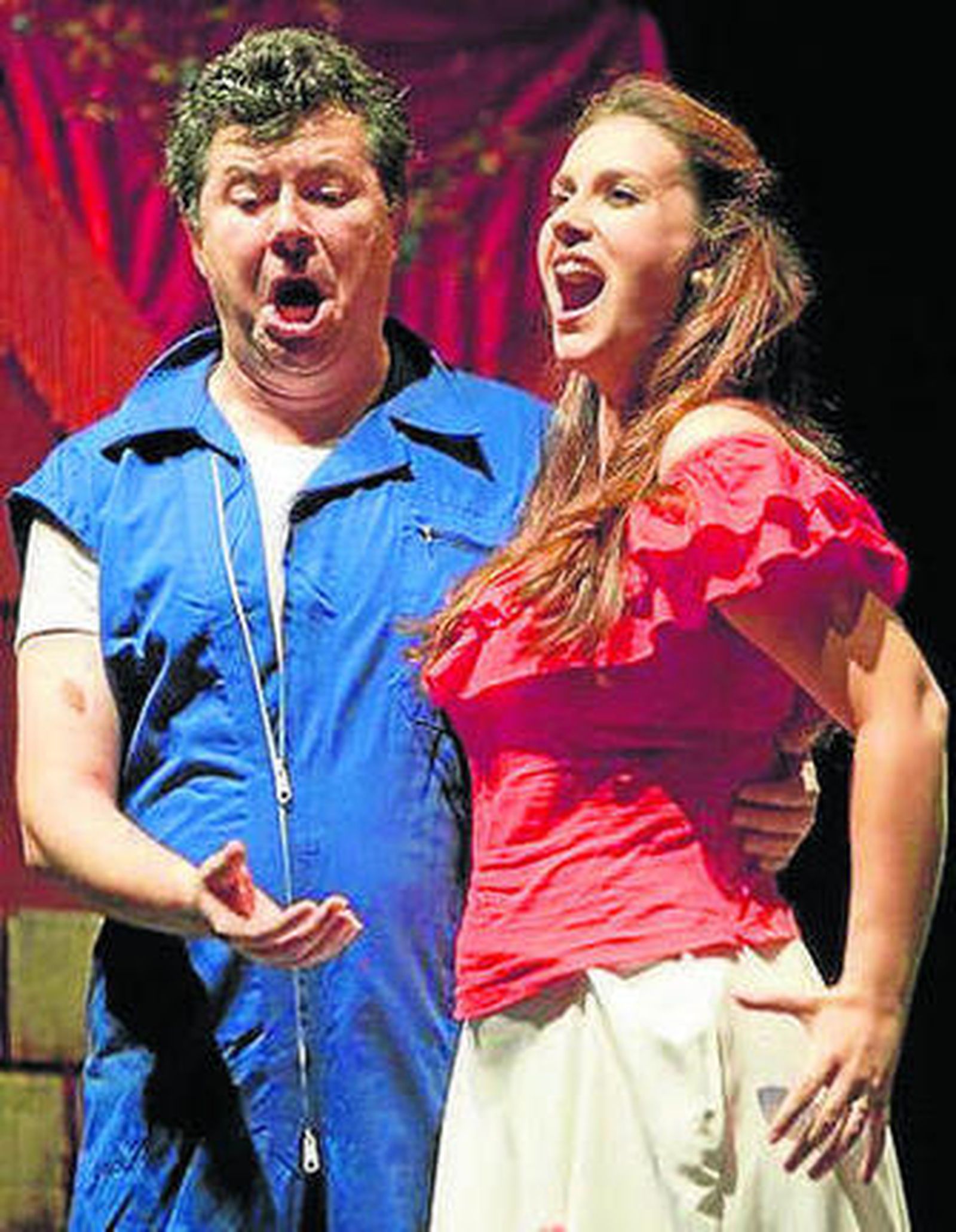 'La del manojo de rosas', en escena.