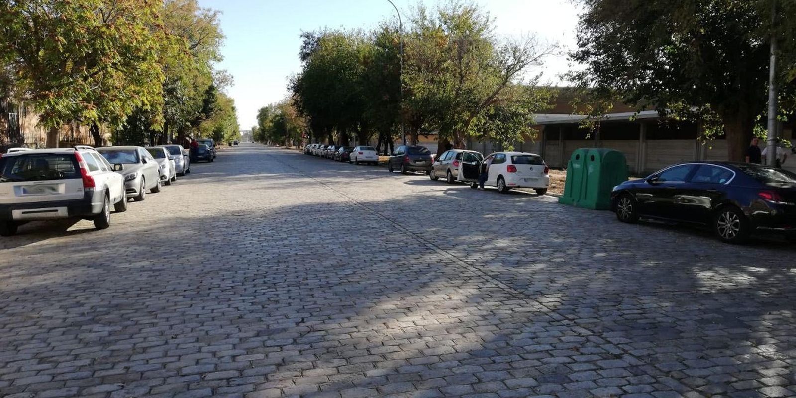 La avenida de Guadalhorce que discurre por el interior del Puerto en paralelo a Las Razas.