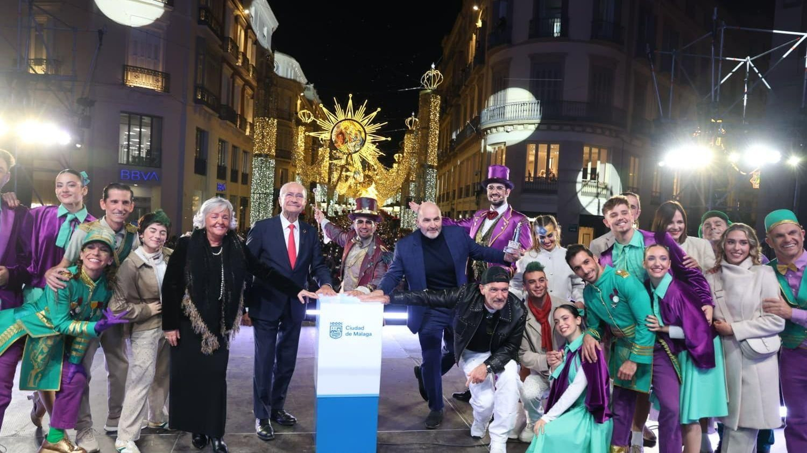 Encendido de Navidad en calle Larios.