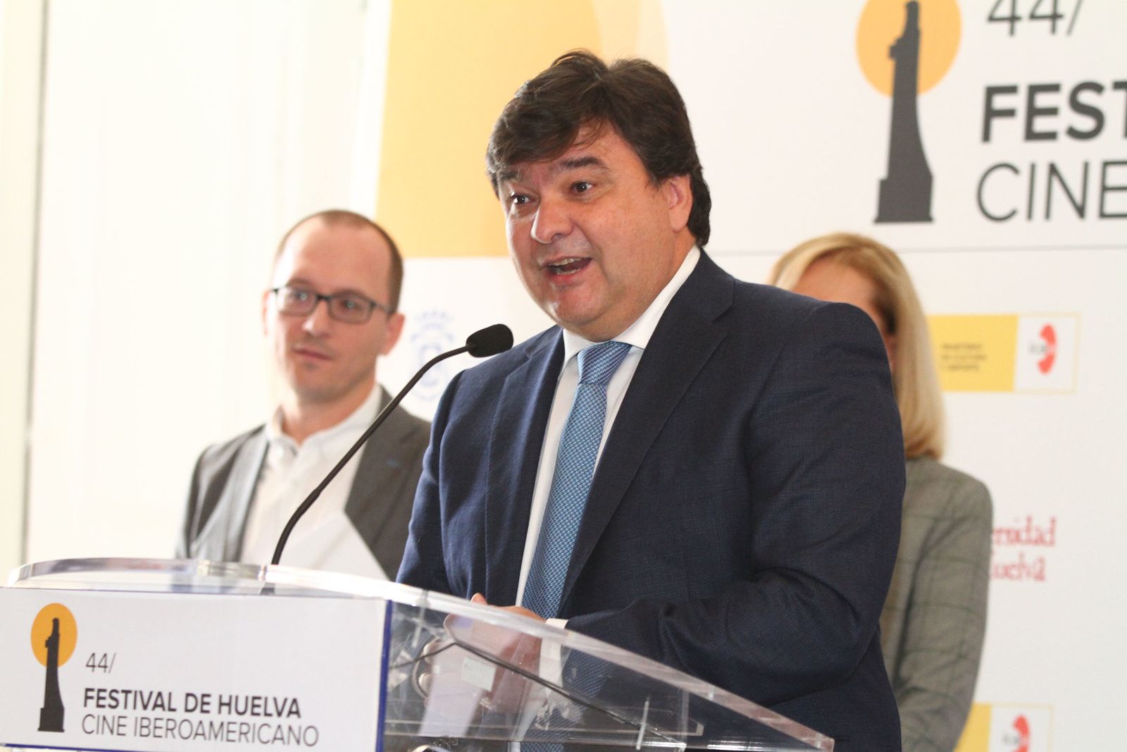 Imágenes de la presentación de la 44 edición del Festival de Huelva Cine Iberoamericano