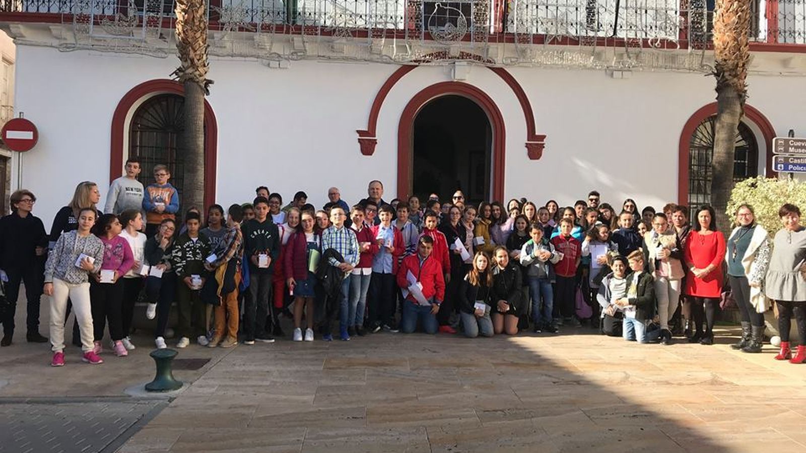 Niños participantes en el Pleno Infantil celebrado en Cuevas del Almanzora.