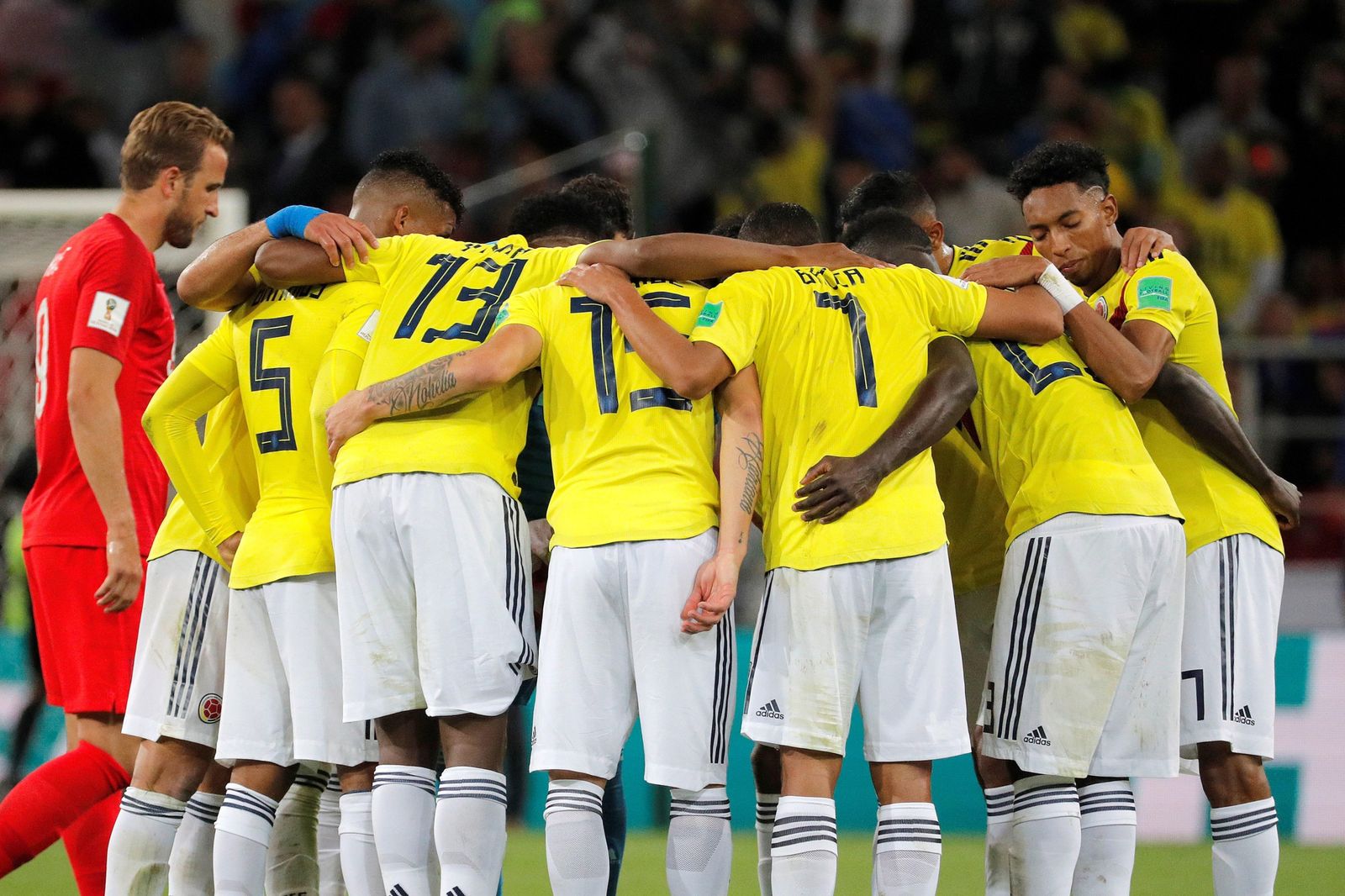 Las imágenes del Colombia-Inglaterra