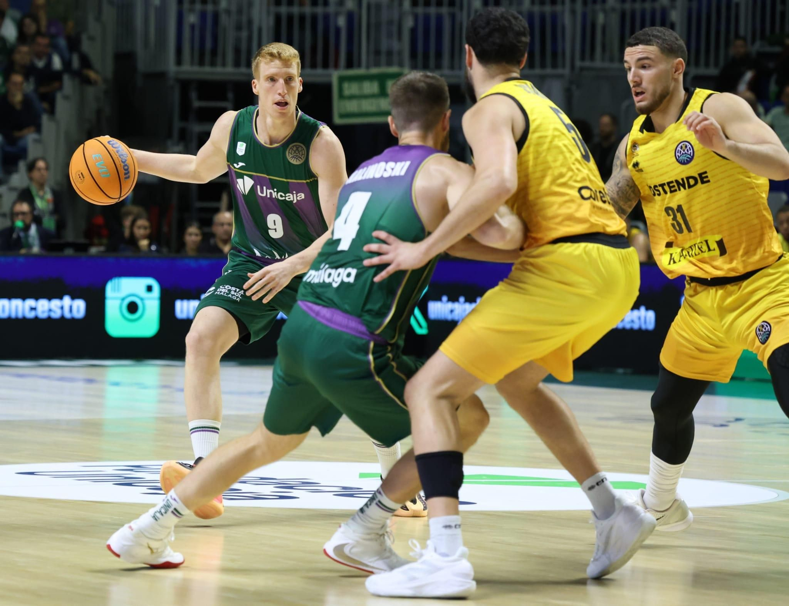 El Unicaja-Filou Oostende, en fotos